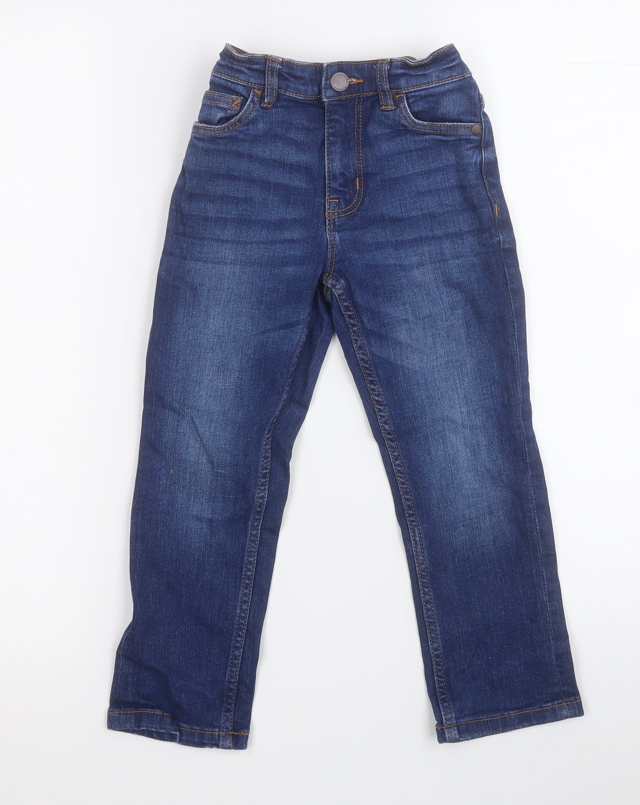 NEXT Boys Blue  Cotton Straight Jeans Size 4 Years  Regular