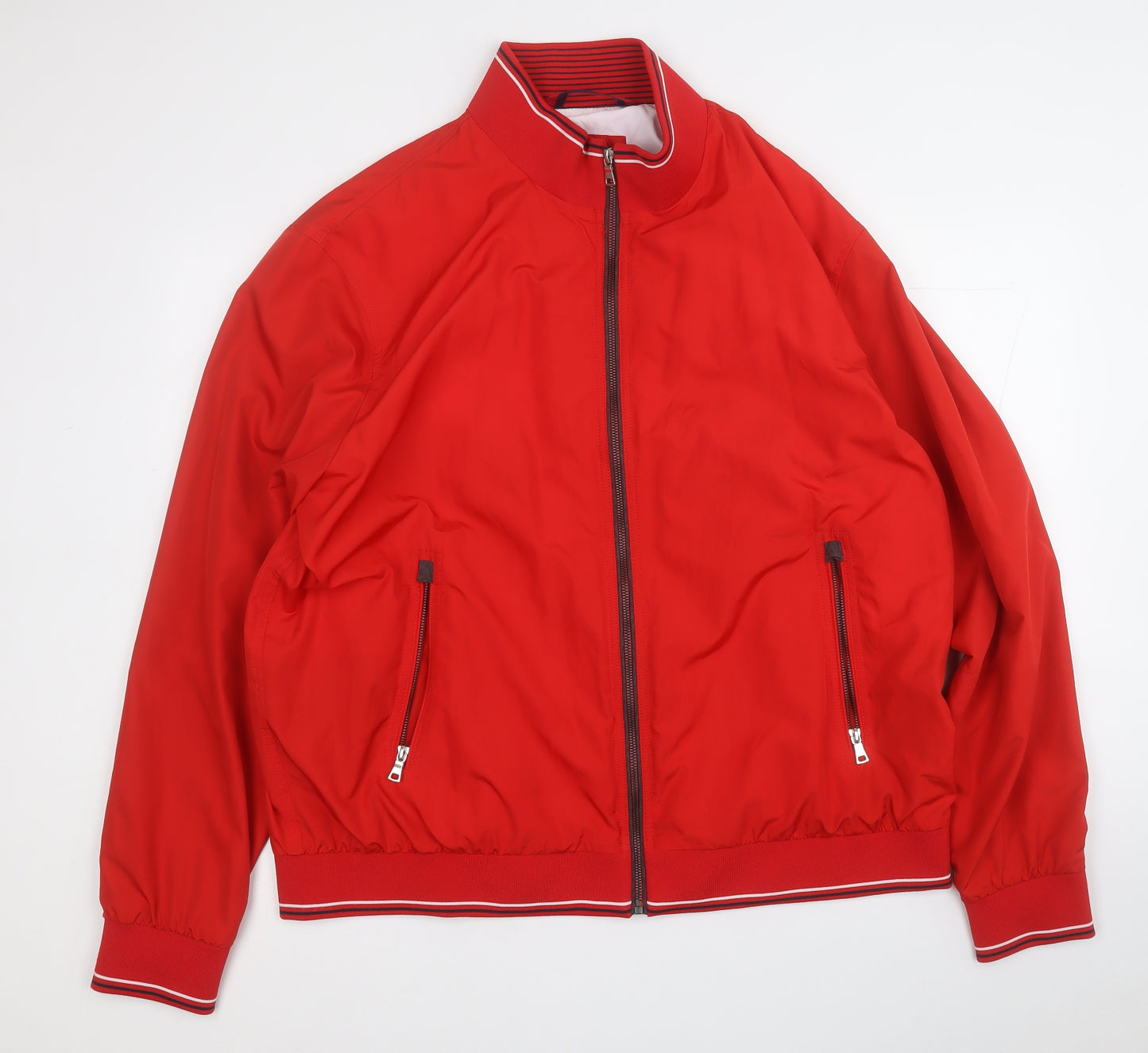 Blue Harbour Mens Red   Bomber Jacket Jacket Size 2XL