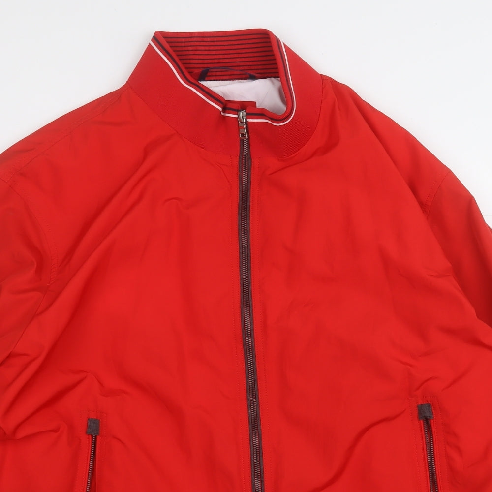 Blue Harbour Mens Red   Bomber Jacket Jacket Size 2XL