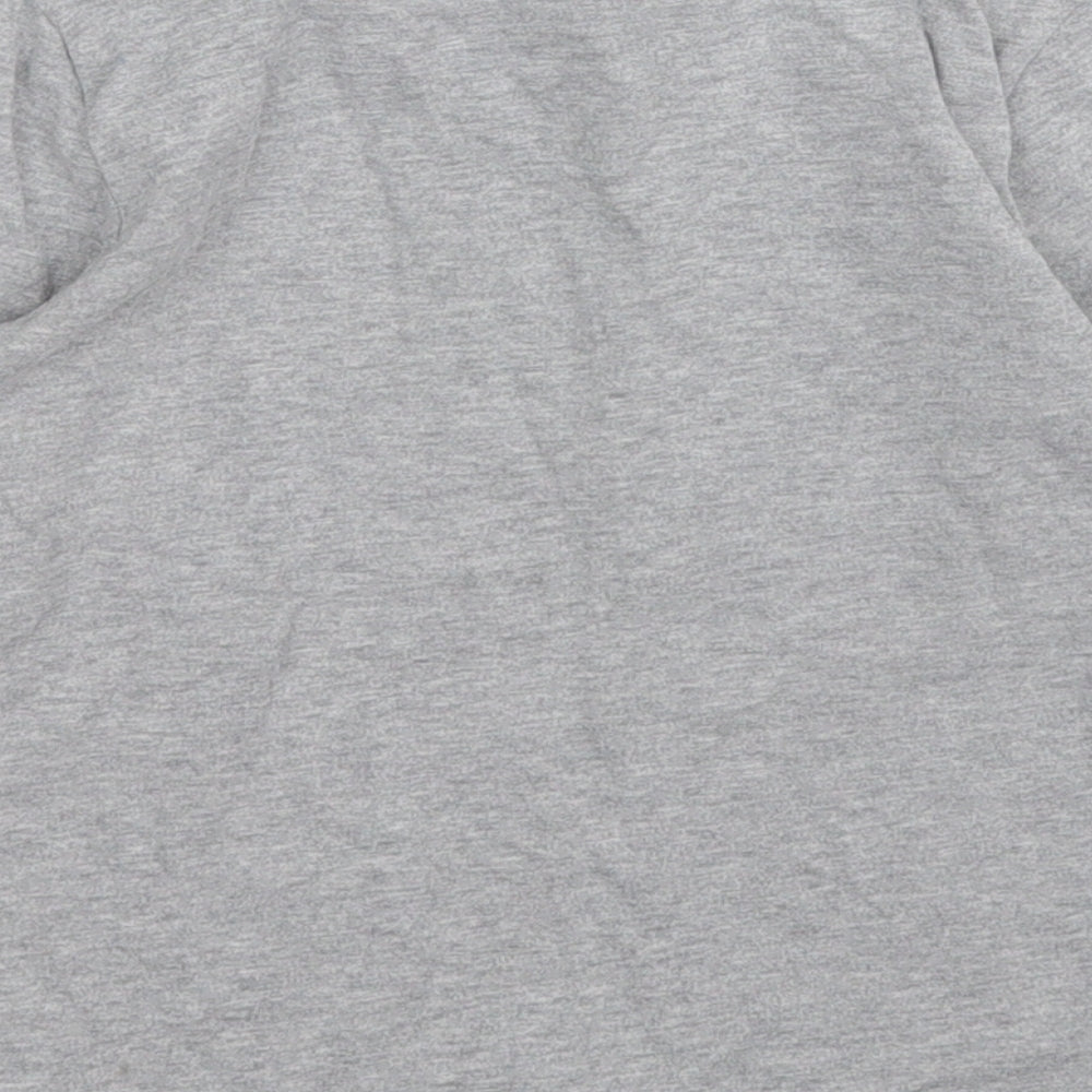 birba Boys Grey  Cotton Pullover T-Shirt Size 2-3 Years Round Neck