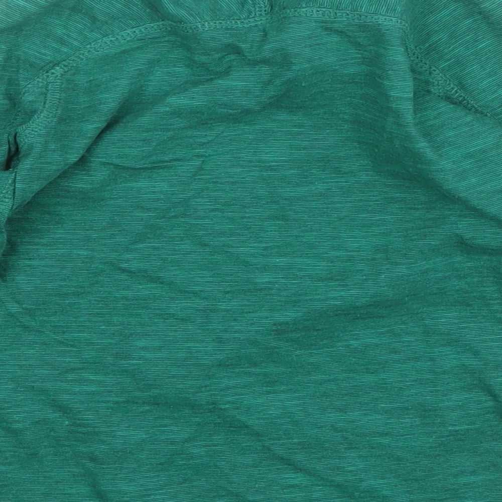 NEXT Boys Green  Cotton Pullover T-Shirt Size 2-3 Years Round Neck