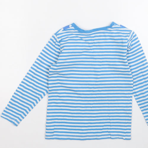 Dunnes Stores Boys Blue  Cotton Pullover T-Shirt Size 3-4 Years Round Neck  - Dinosaur