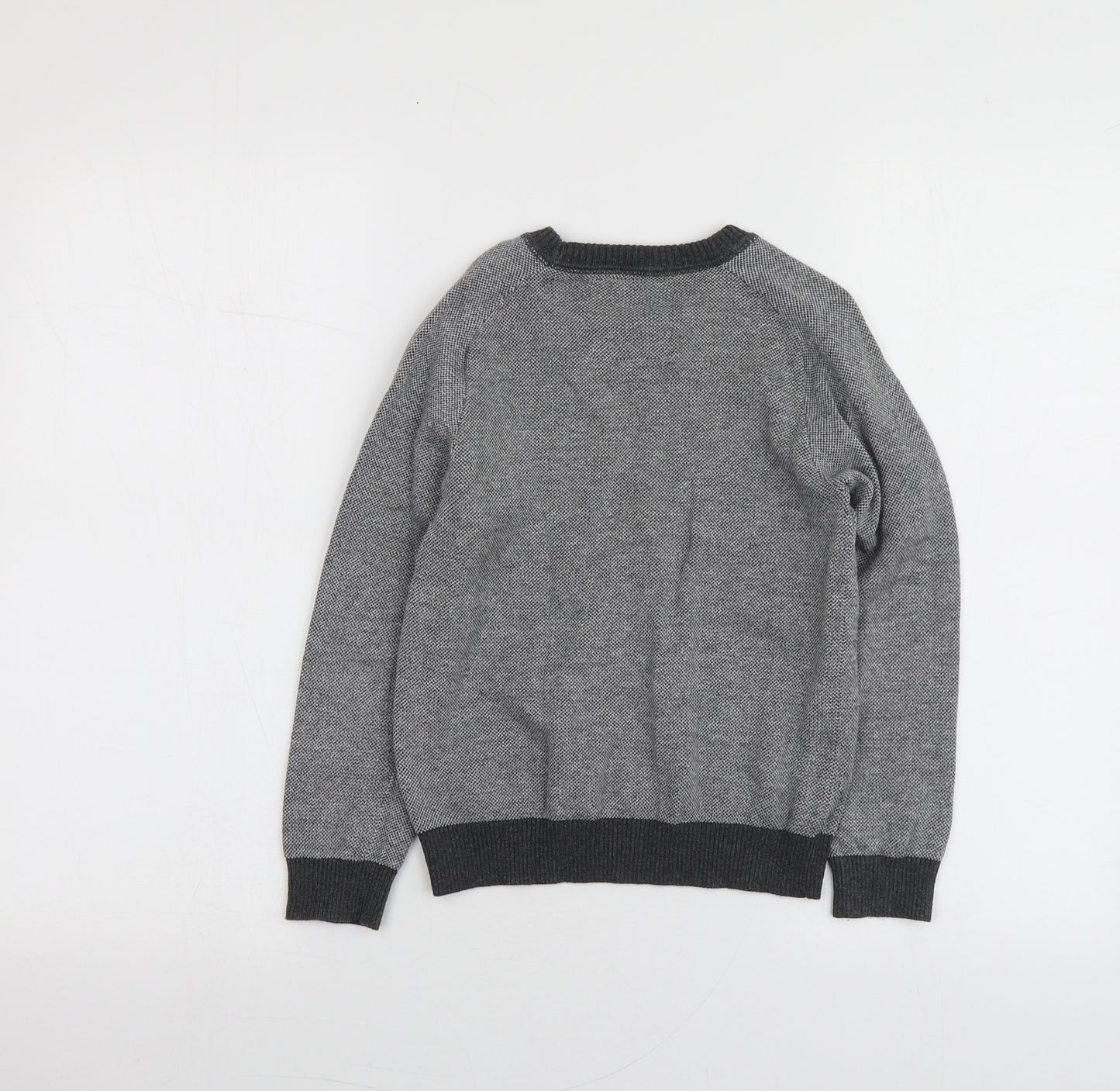 Undeniable Dudes Boys Grey Round Neck  100% Cotton Pullover Jumper Size 8 Years
