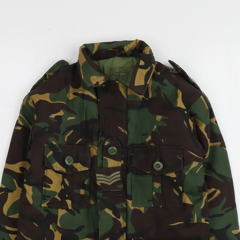 Highlander Boys Green Camouflage  Jacket  Size 5-6 Years