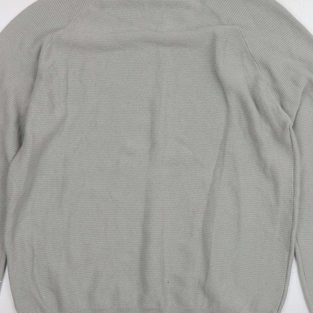 Primark Mens Grey Round Neck  Cotton Pullover Jumper Size L