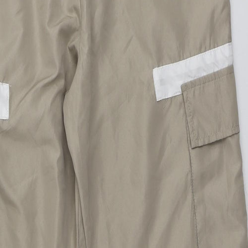 Boohoo Mens Beige  Polyester Jogger Trousers Size S L29 in Regular