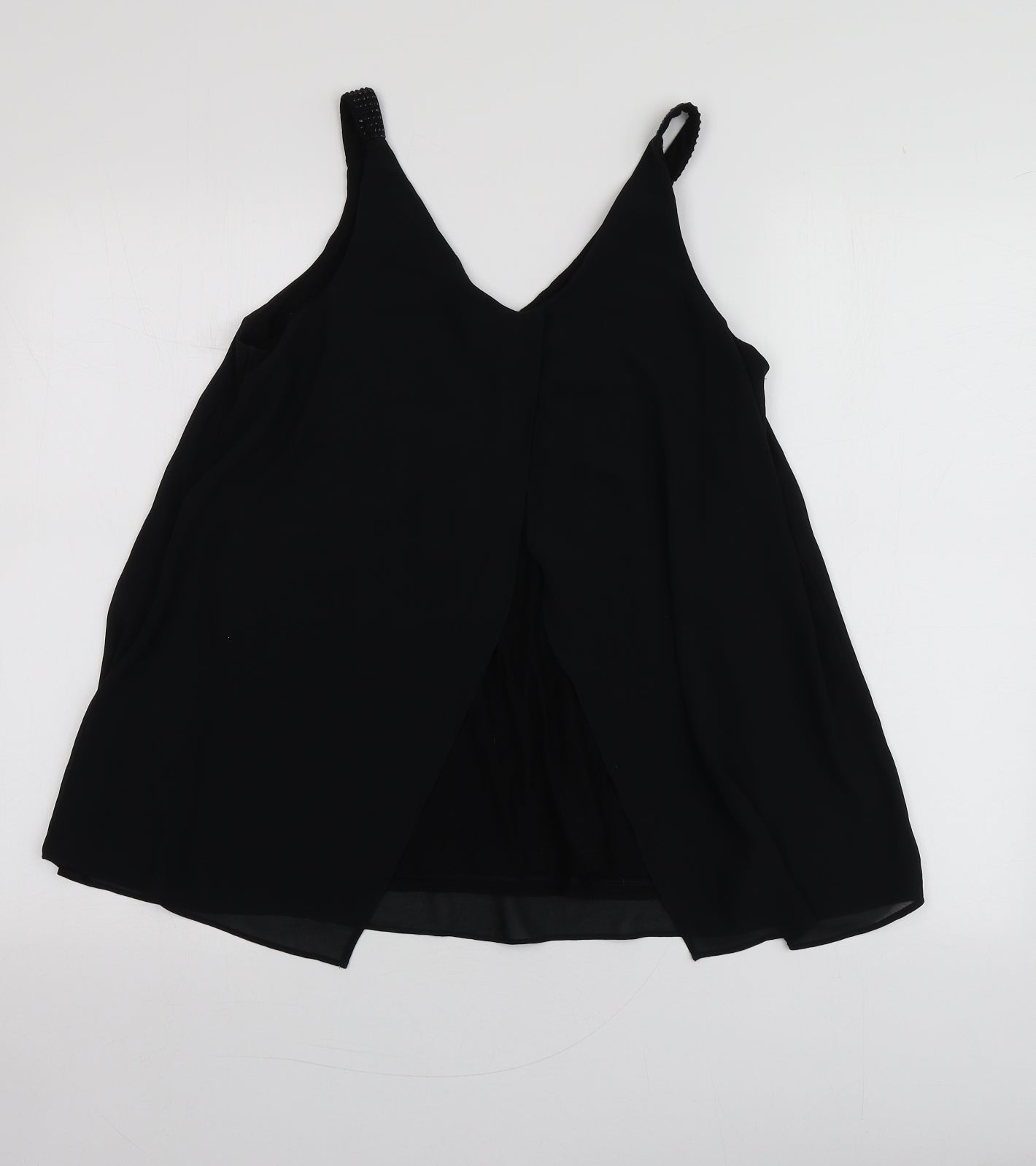 NEXT Womens Black  Polyester Basic Polo Size 10 Collared