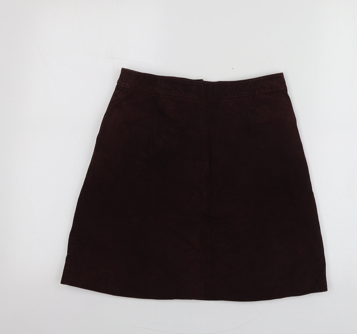 Warehouse Womens Purple  Leather Mini Skirt Size 6