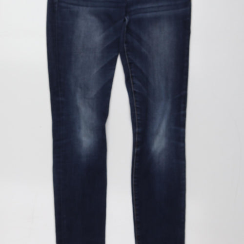 Abercrombie & Fitch Womens Blue  Cotton Skinny Jeans Size 27 L32 in Regular
