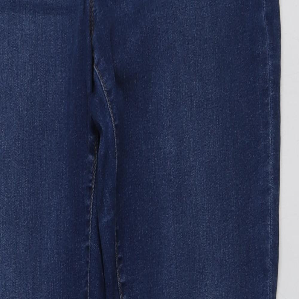 Dorothy Perkins Womens Blue  Cotton Skinny Jeans Size 12 L30 in Regular