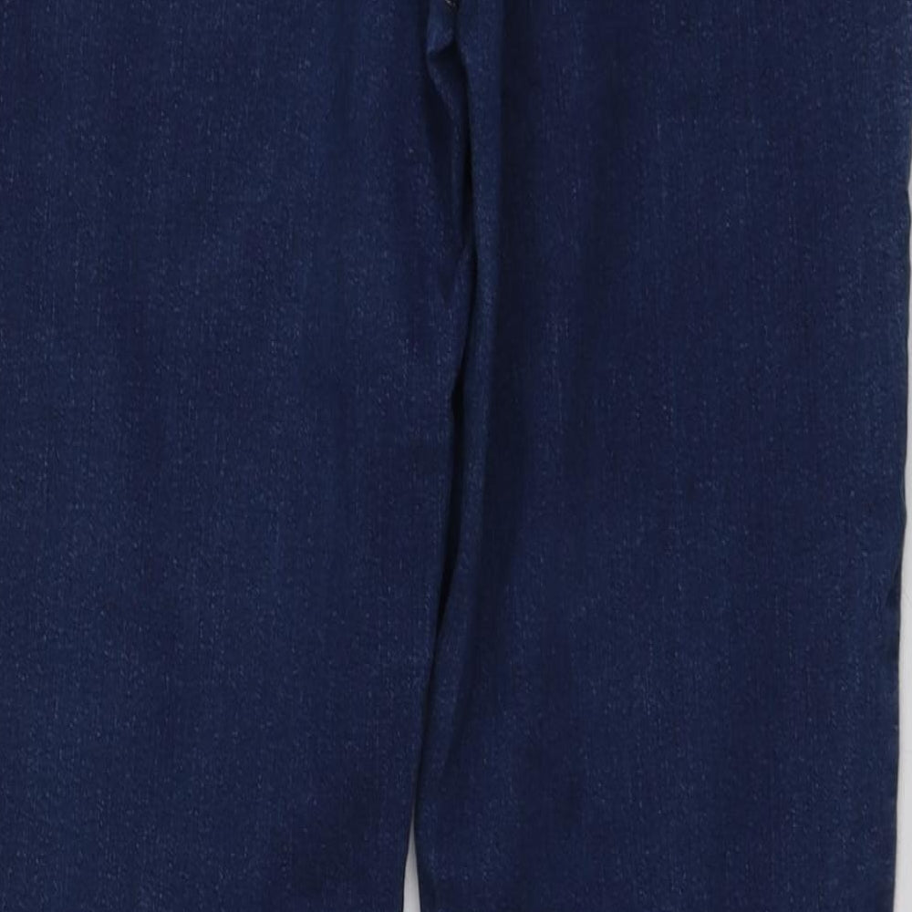 Dorothy Perkins Womens Blue  Cotton Skinny Jeans Size 12 L30 in Regular