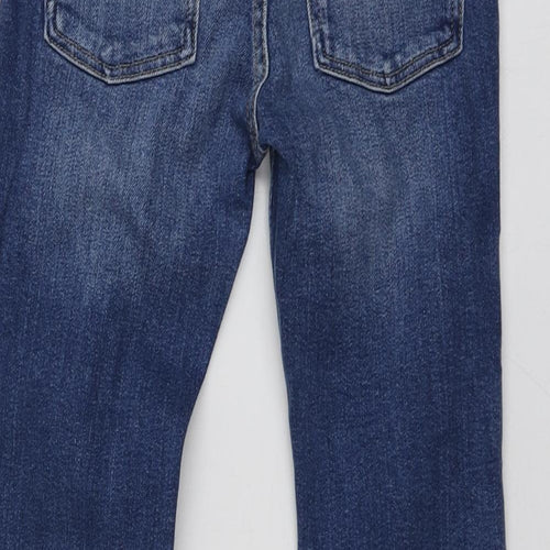 Zara Girls Blue  Cotton Bootcut Jeans Size 7-8 Years  Regular