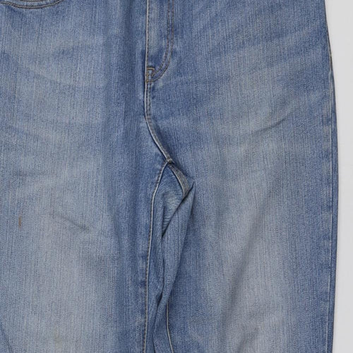 Gap Womens Blue  Cotton Capri Jeans Size 10 L26 in Regular
