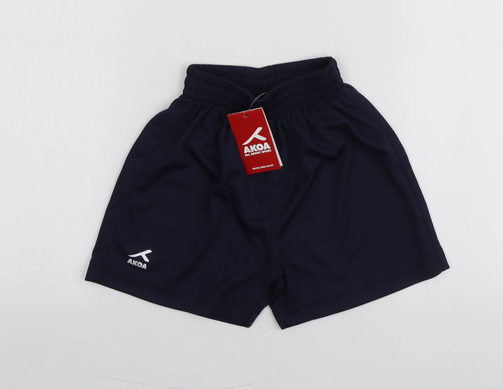 Akoa Boys Blue  100% Polyester Sweat Shorts Size 3-4 Years  Regular