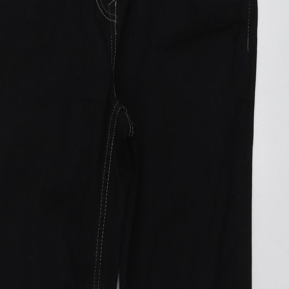 F& Womens Black  Cotton Straight Jeans Size 14 L29 in Regular