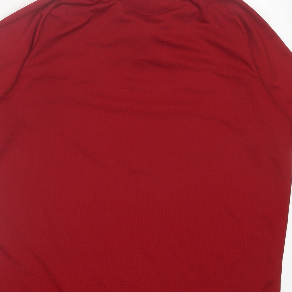 New Balance Boys Red  Polyester Basic Polo Size 13 Years Collared Button - Liverpool FC