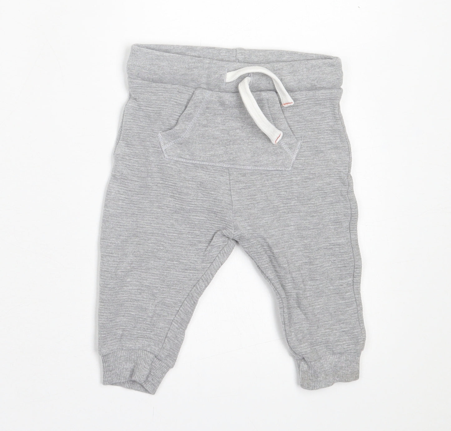 F&F Boys Grey  Cotton Jogger Trousers Size 3-6 Months  Pullover