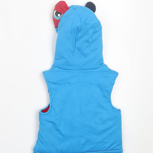 George Boys Blue   Gilet Jacket Size 6-9 Months   Zip