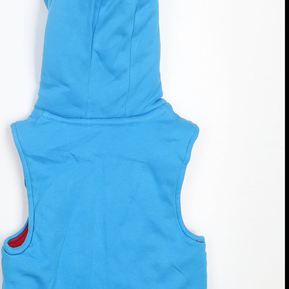 George Boys Blue   Gilet Jacket Size 6-9 Months   Zip
