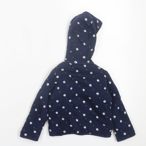 F&F Boys Blue Geometric  Jacket  Size 9-12 Months   Button