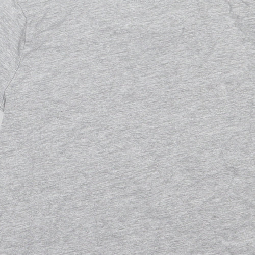 Primark Boys Grey  Cotton Basic T-Shirt Size 2-3 Years Crew Neck Pullover