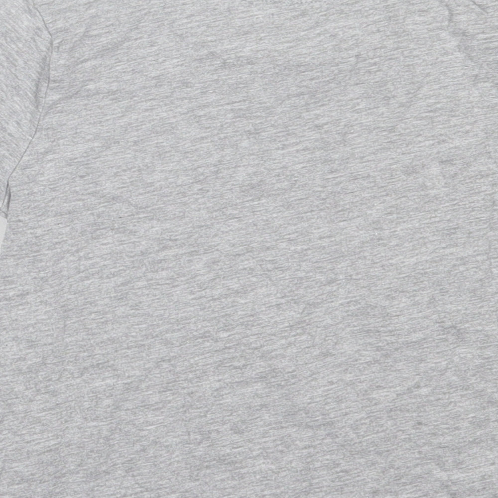 Primark Boys Grey  Cotton Basic T-Shirt Size 2-3 Years Crew Neck Pullover
