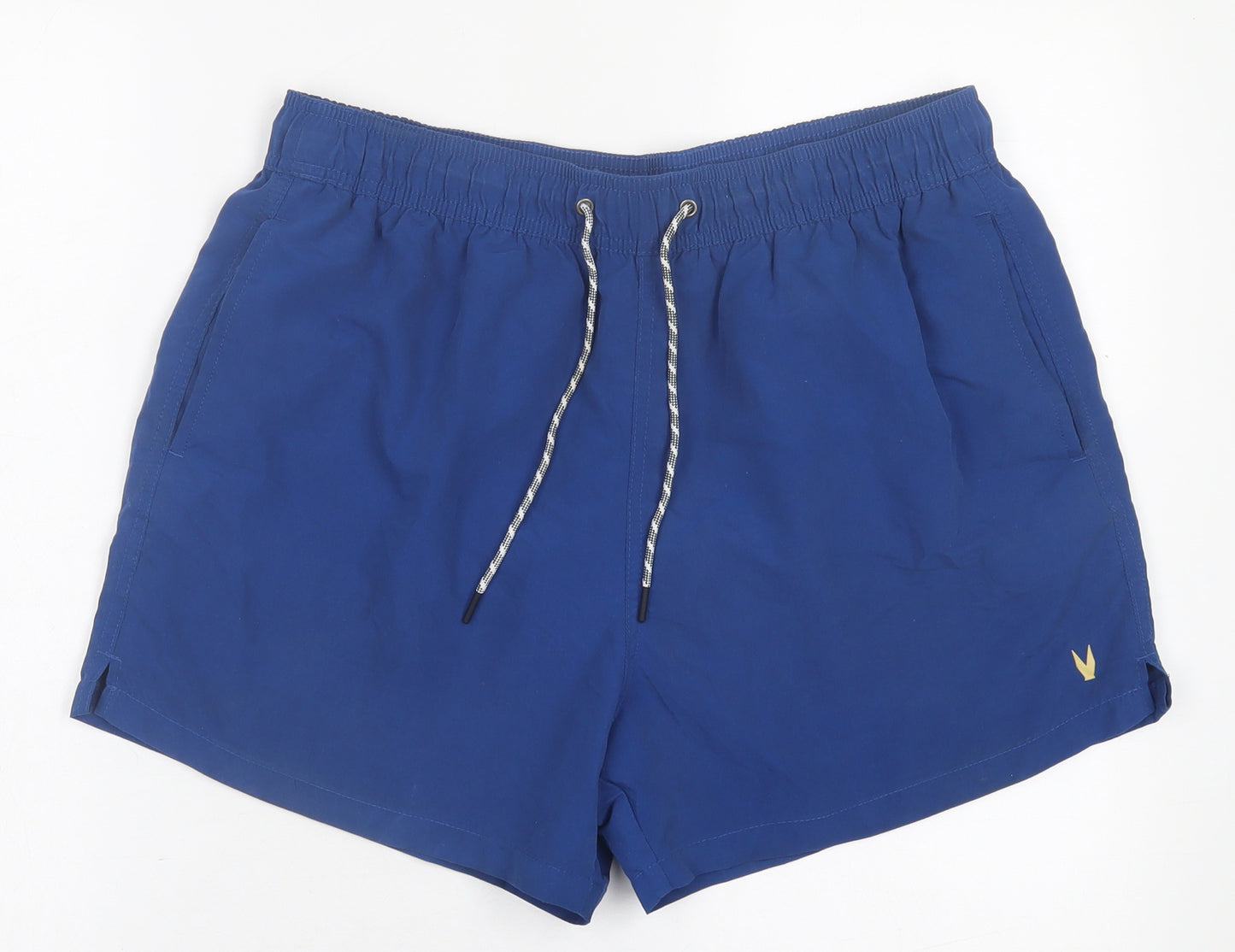 Very Mens Blue  Polyester Sweat Shorts Size L L6 in Regular Tie