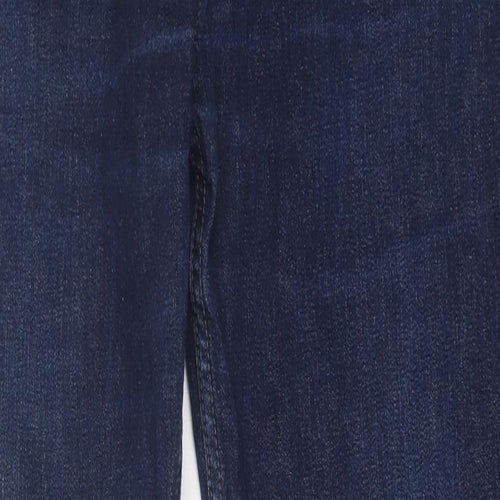 Debenhams Mens Blue  Cotton Straight Jeans Size 36 in L32 in Regular Button