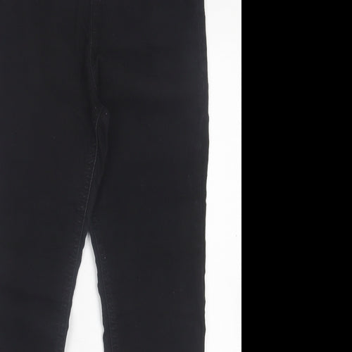 Marks and Spencer Womens Black  Cotton Jegging Trousers Size 10 L26 in Regular