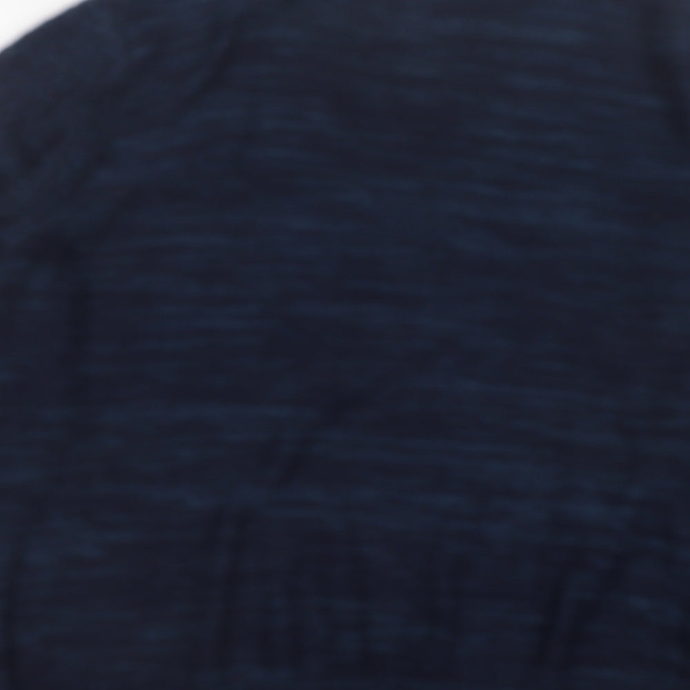 Cedar Wood State Mens Blue Crew Neck  Acrylic Pullover Jumper Size L