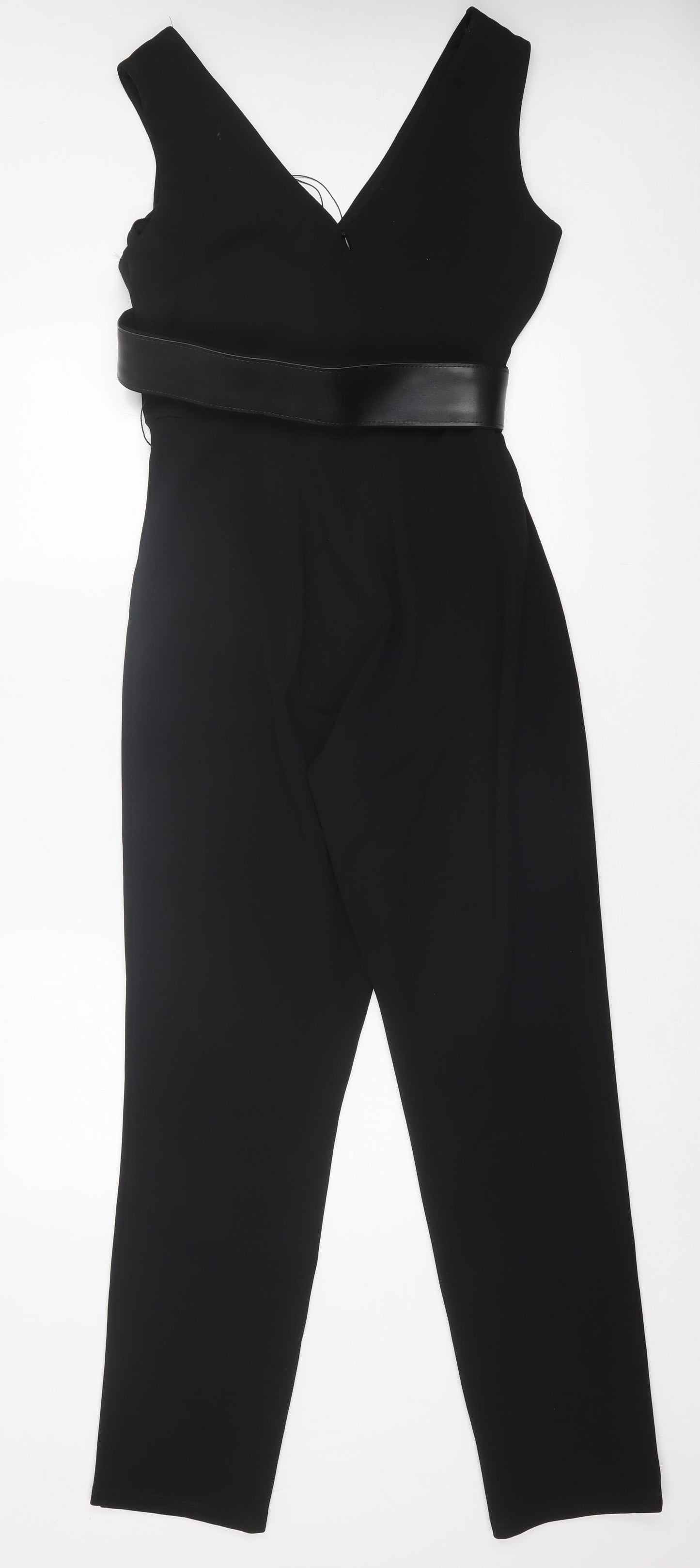 Lipsy Womens Black  Polyester Jumpsuit One-Piece Size 14  Zip