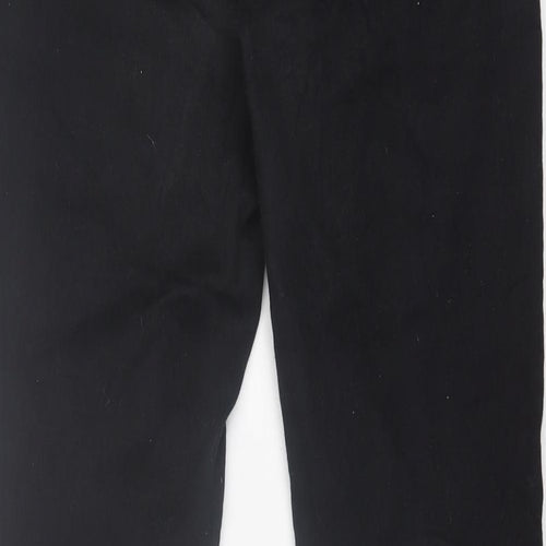 Dorothy Perkins Womens Black  Cotton Bootcut Jeans Size 8 L30 in Regular Button