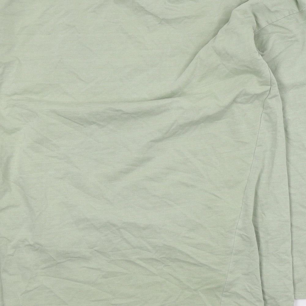 Preworn Womens Green  Cotton Pullover Sweatshirt Size M  Pullover