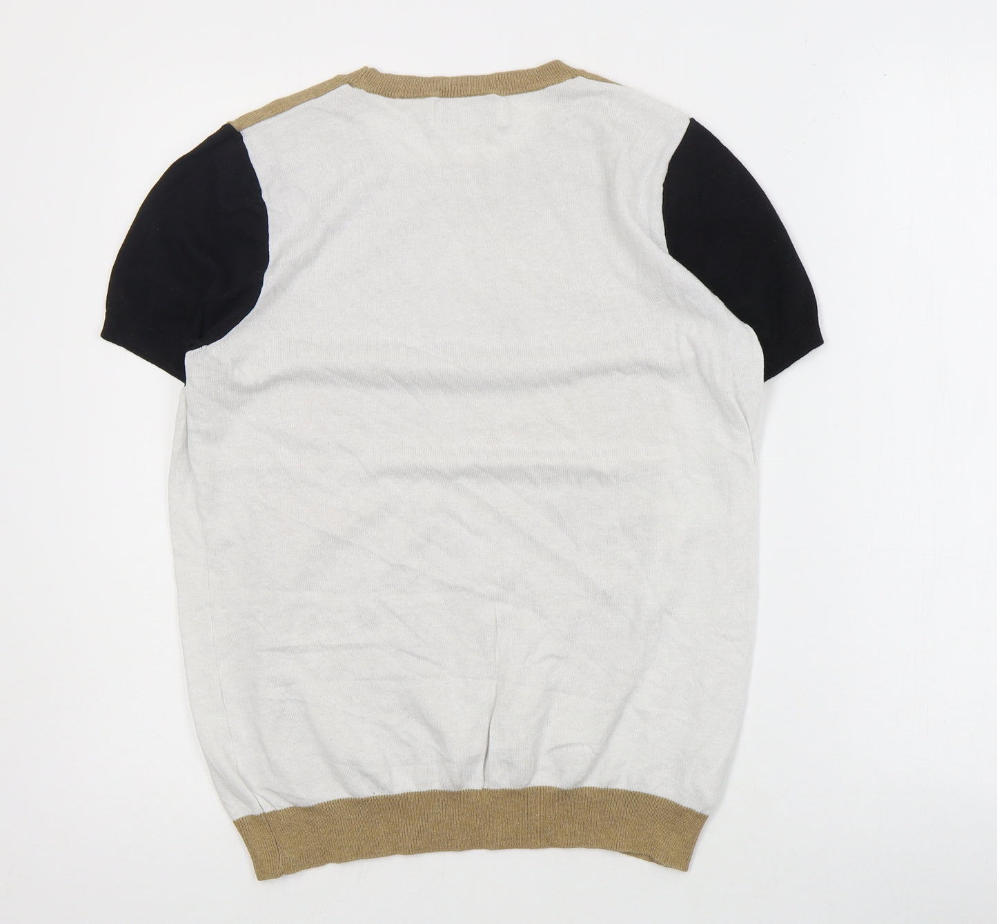 NEXT Womens Brown Round Neck  Cotton Pullover Jumper Size 14