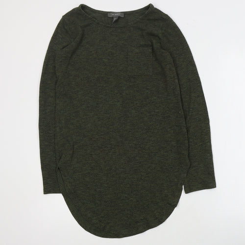 Primark Womens Green Round Neck  Polyester Pullover Jumper Size 4