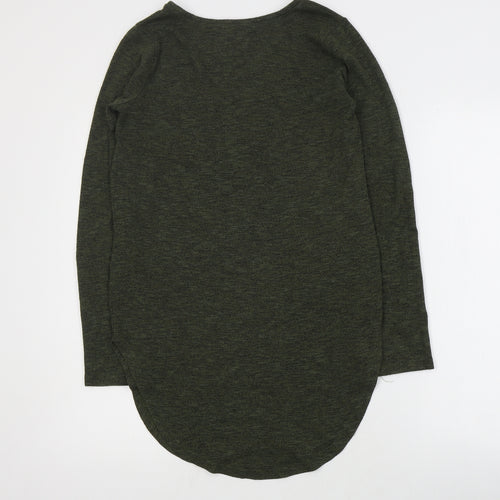 Primark Womens Green Round Neck  Polyester Pullover Jumper Size 4