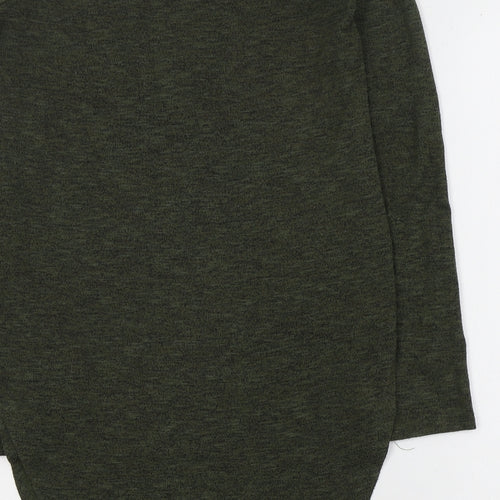 Primark Womens Green Round Neck  Polyester Pullover Jumper Size 4