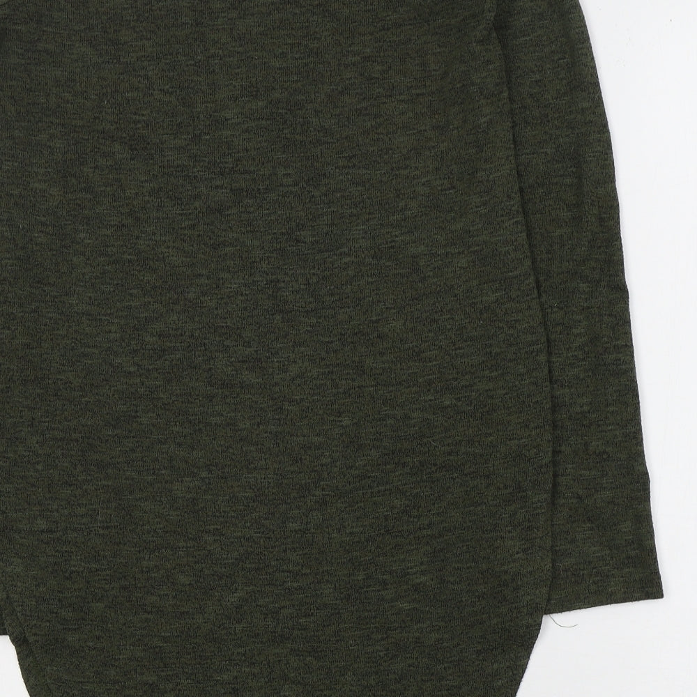 Primark Womens Green Round Neck  Polyester Pullover Jumper Size 4