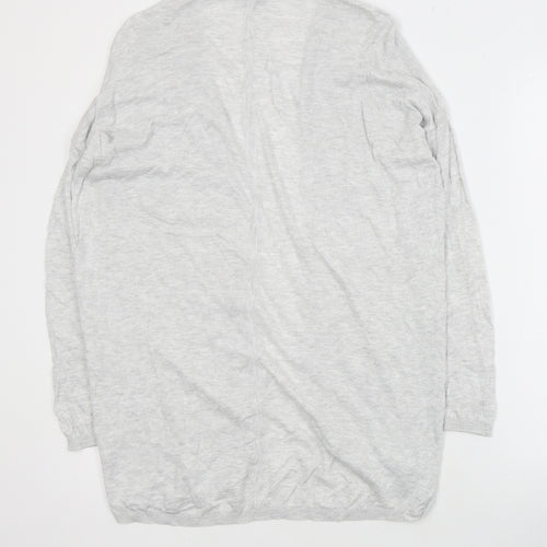 Dorothy Perkins Womens Grey V-Neck  Cotton Cardigan Jumper Size 12