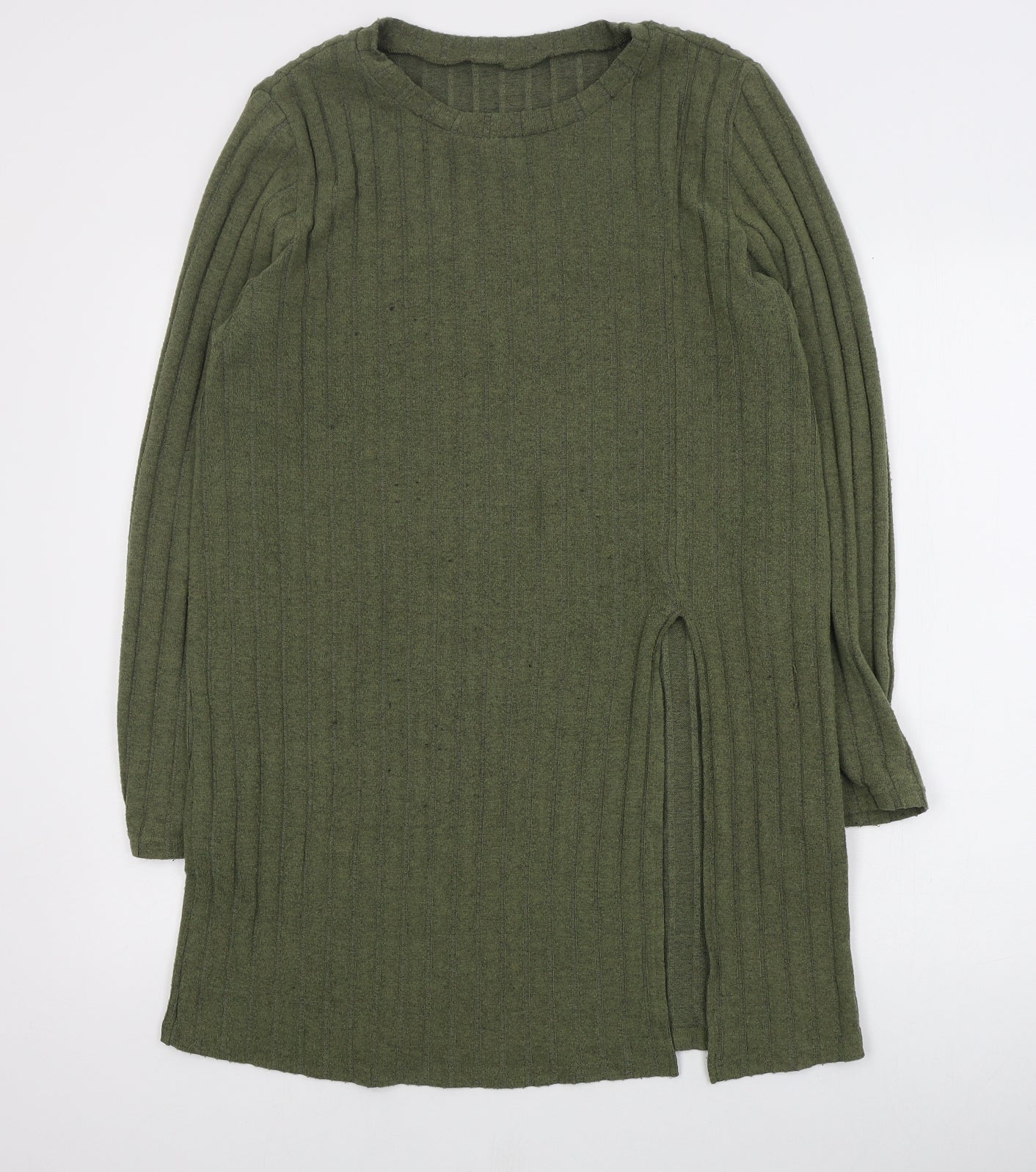 SheIn Womens Green  Polyester Jumper Dress  Size L  Round Neck Pullover