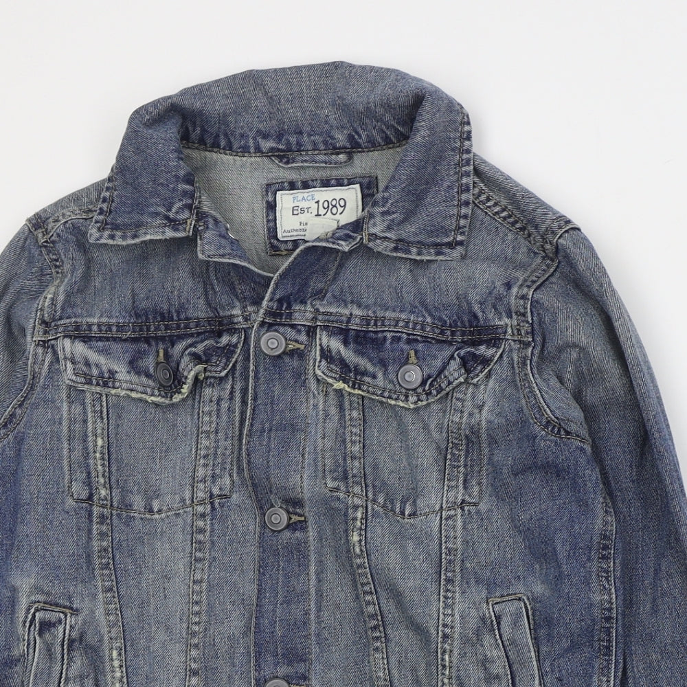 Place Womens Blue   Jacket  Size 10  Button - 10/12