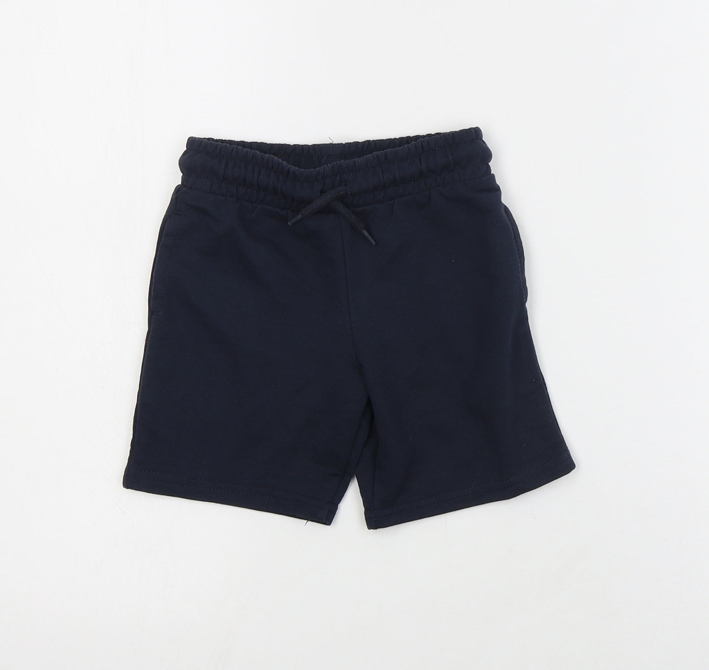 Dunnes Boys Blue  Cotton Sweat Shorts Size 3 Years  Regular Drawstring