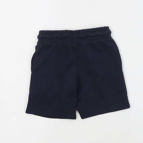 Dunnes Boys Blue  Cotton Sweat Shorts Size 3 Years  Regular Drawstring