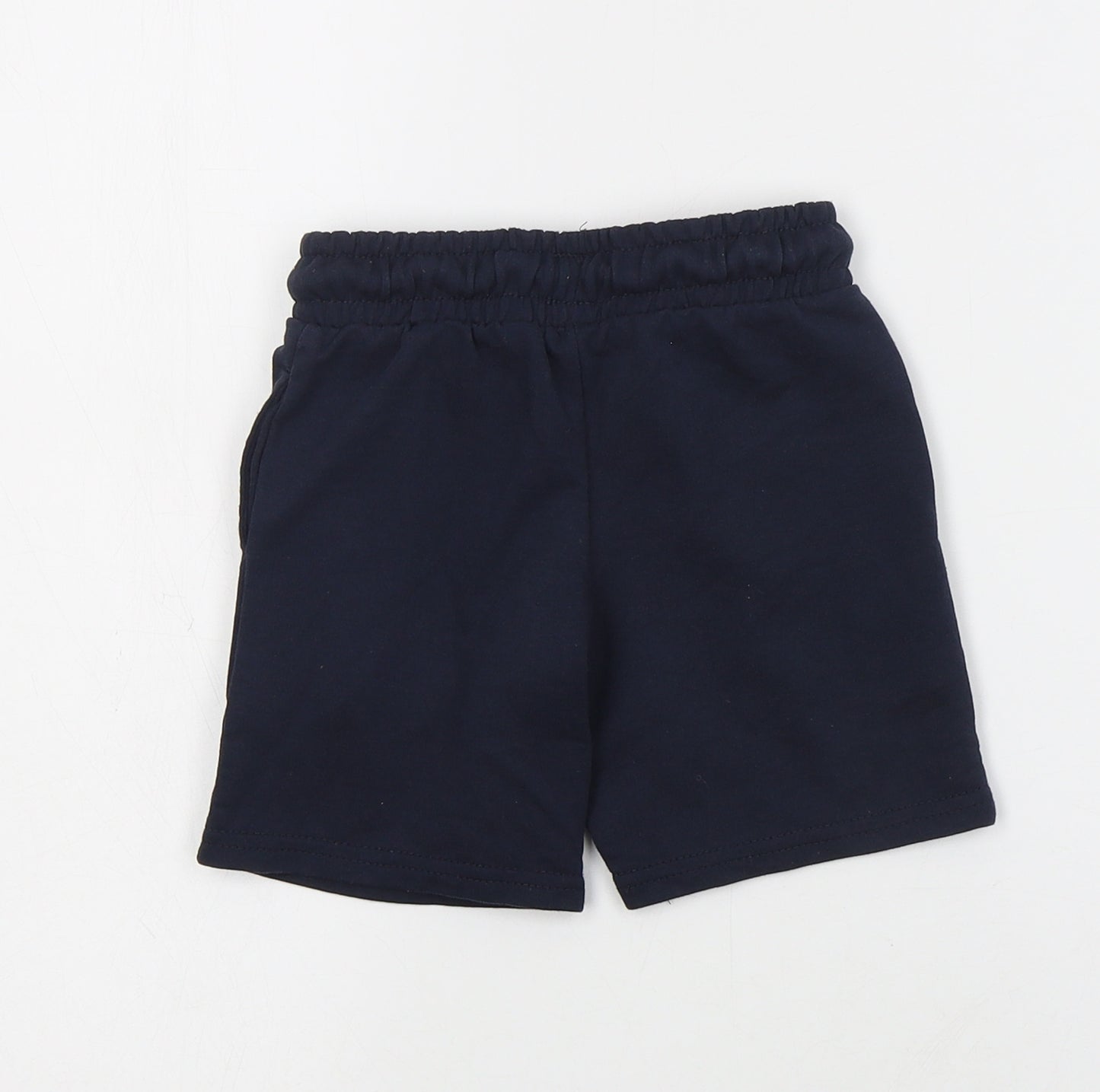 Dunnes Boys Blue  Cotton Sweat Shorts Size 3 Years  Regular Drawstring