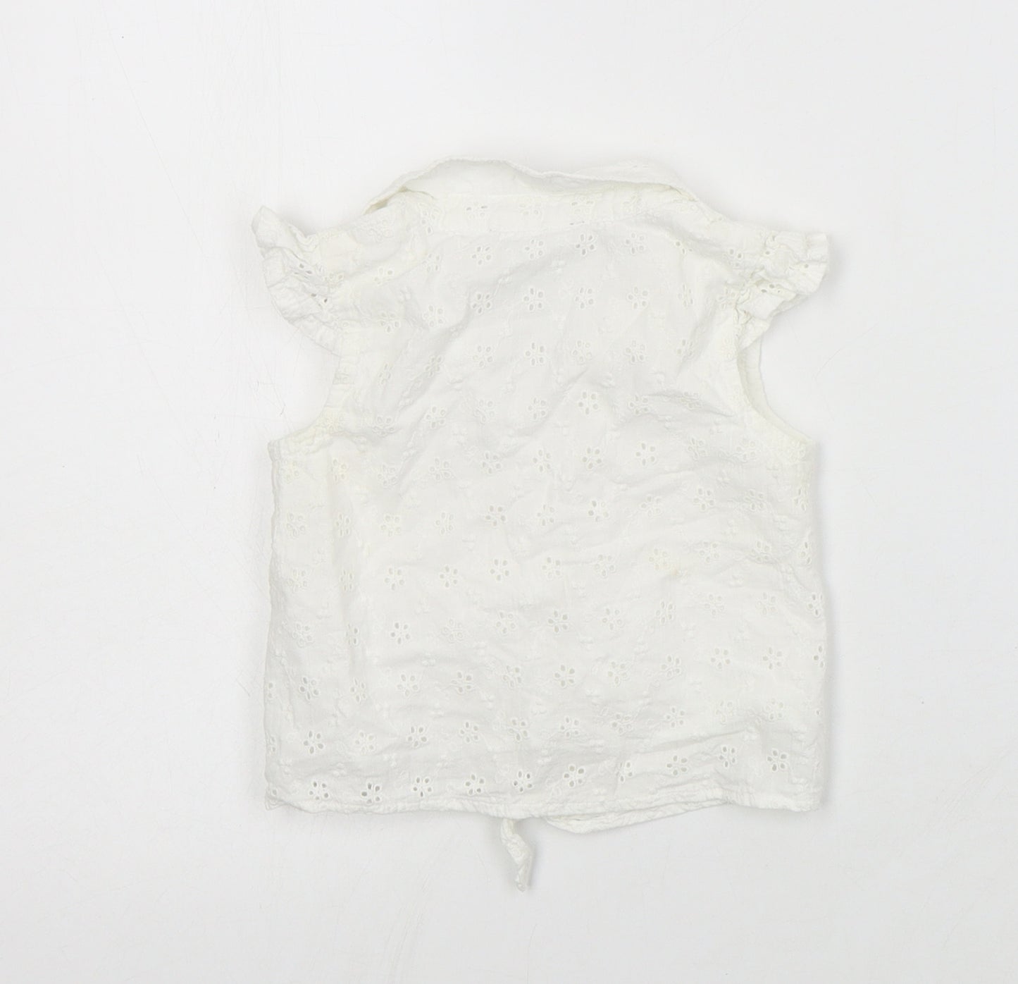 Primark Baby White  Cotton Basic Button-Up Size 12-18 Months Collared Button