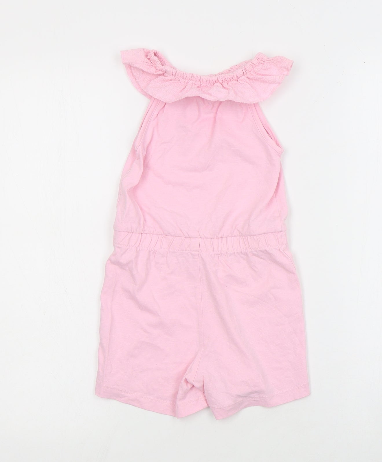 George Girls Pink  Cotton Playsuit One-Piece Size 3-4 Years  Pullover
