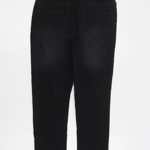 NEXT Boys Black  Cotton Skinny Jeans Size 9 Months  Regular Drawstring
