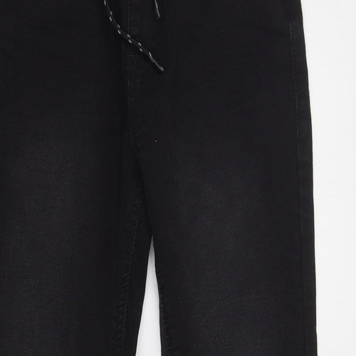 NEXT Boys Black  Cotton Skinny Jeans Size 9 Months  Regular Drawstring