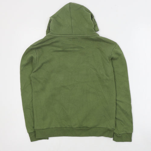 Primark Girls Green  Cotton Pullover Hoodie Size 10-11 Years  Pullover