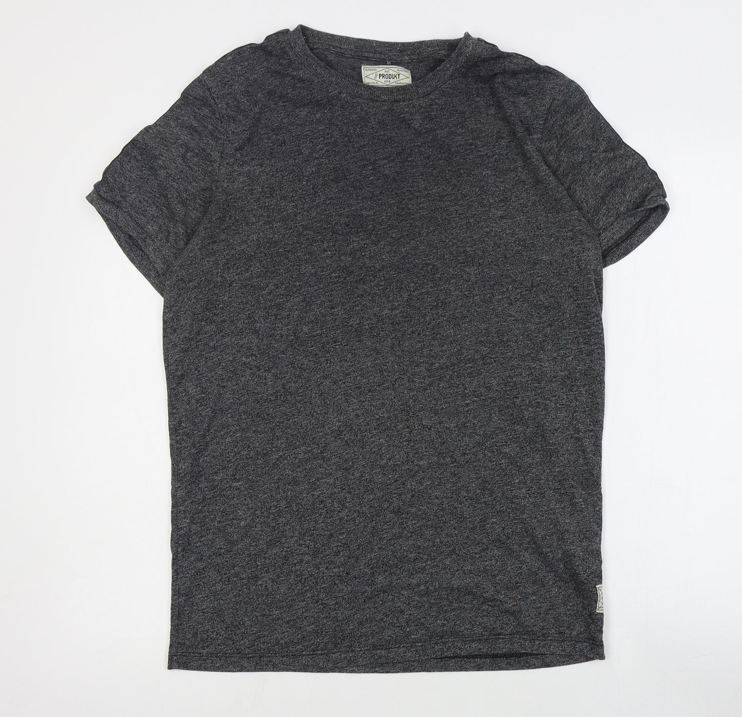Produkt Mens Grey  Cotton  T-Shirt Size S Crew Neck